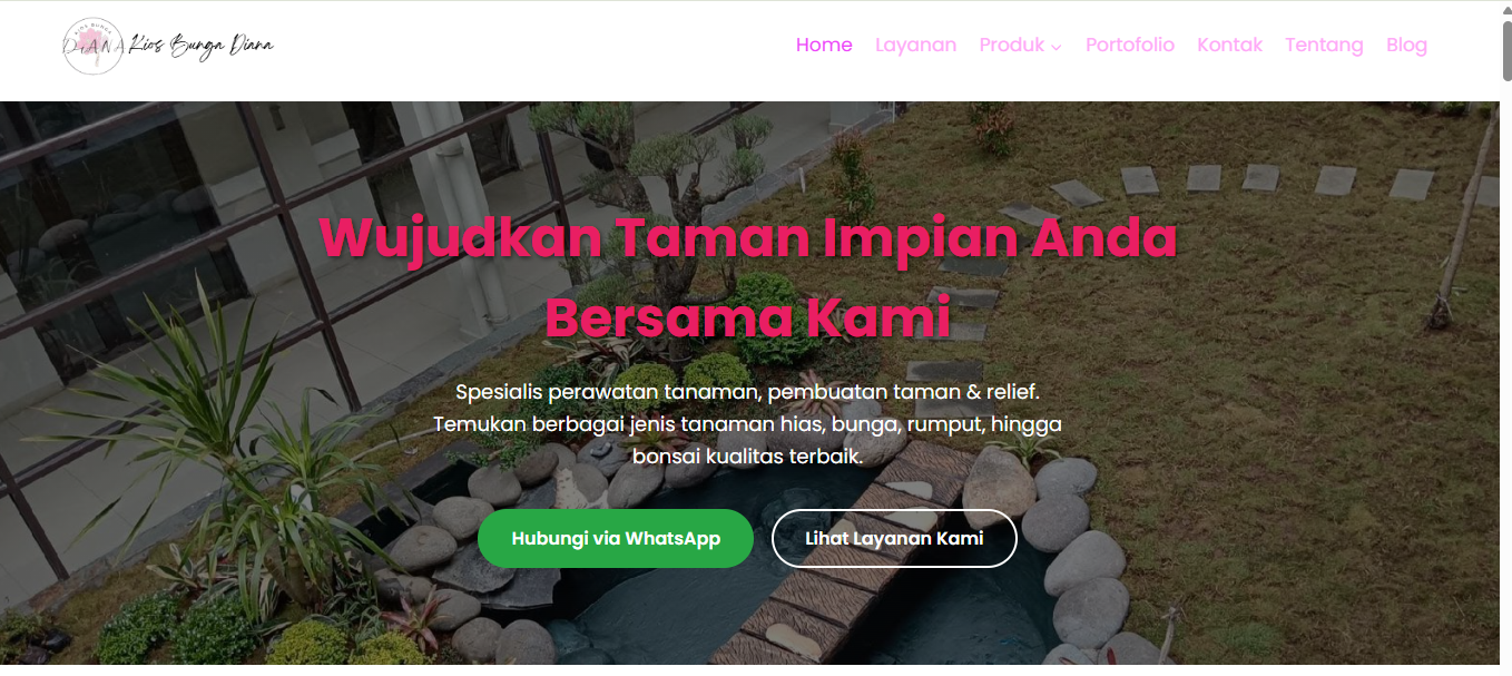 Portofolio Website Toko Bunga