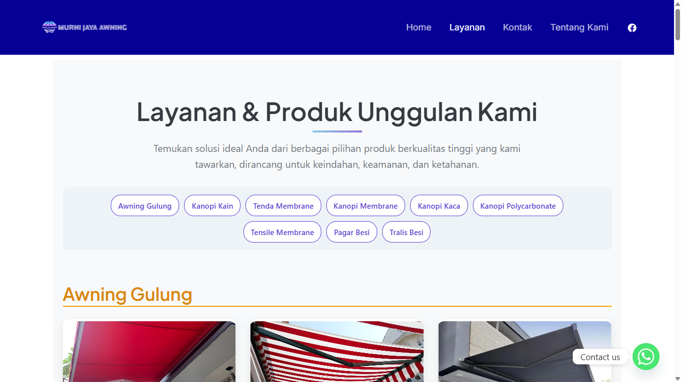 Project Murni Jaya Awning