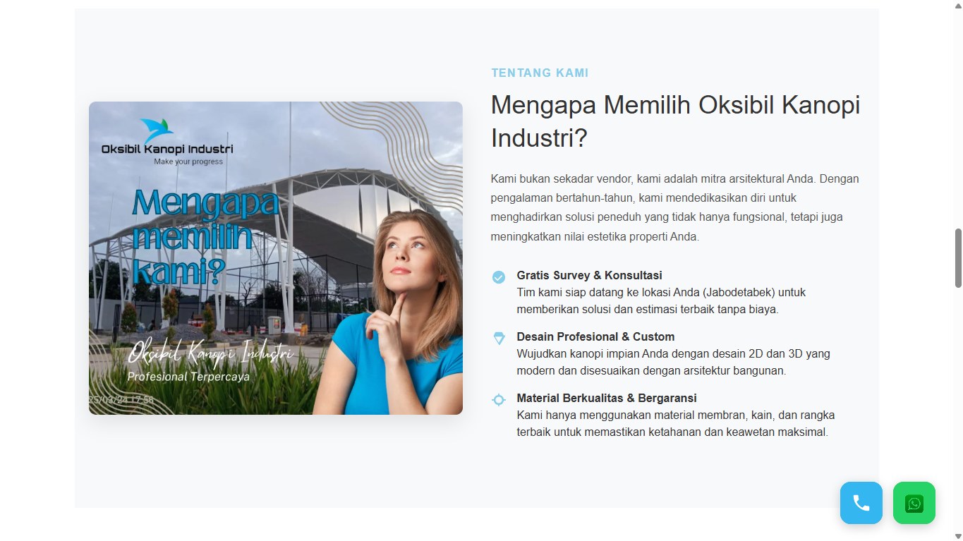 Project Oksibil Kanopi