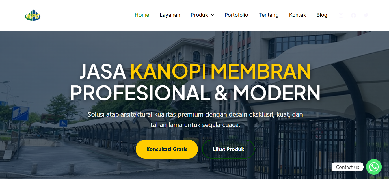 Website Karya Putra Canopy