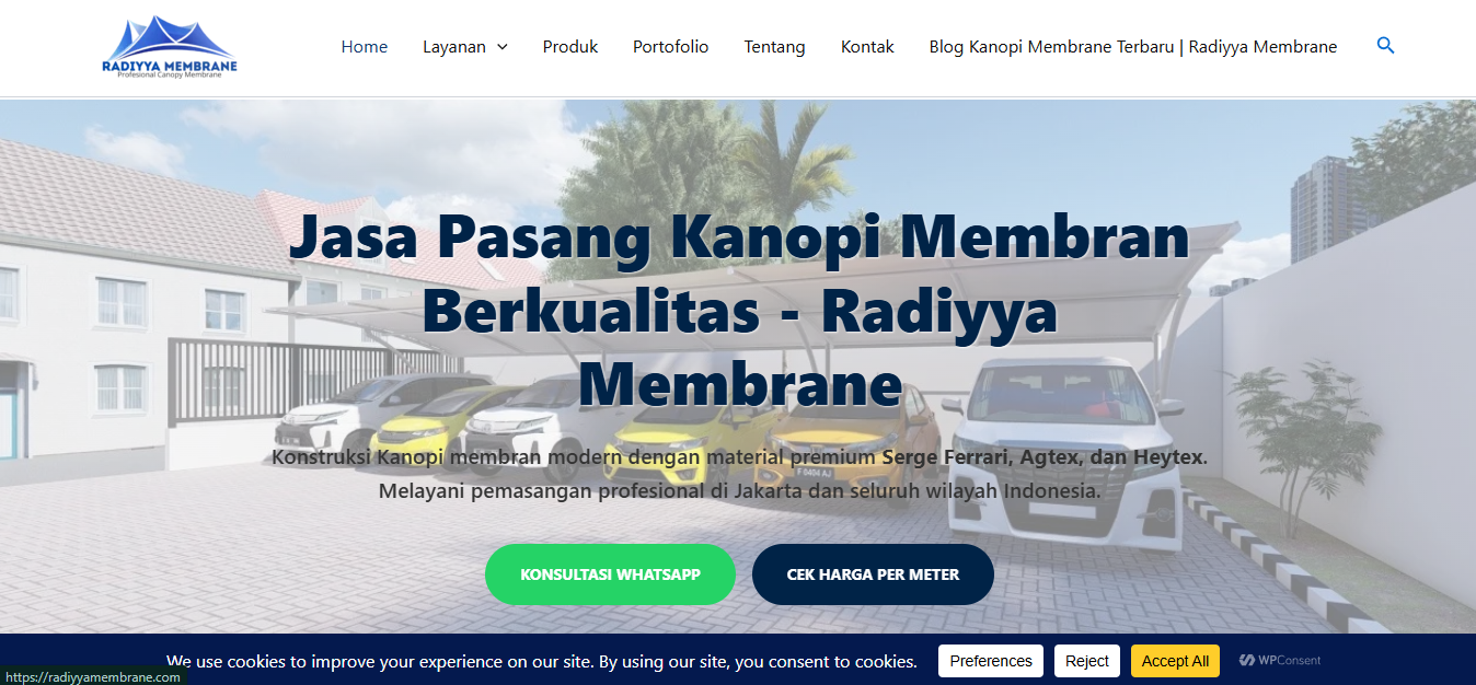 Website Radiyya Membrane